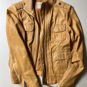 Lucky Brand Tan leather jacket